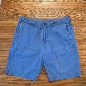 J. Crew Men's Flat Front Blue Shorts